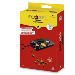 TRAMPAS ECOGEL CUCARACHAS CAJA 6 UNIDADES
