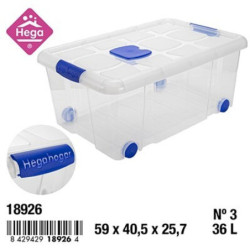 BAUL ORDENACION CON RUEDAS 57 LITROS 61,5x44x31 CM