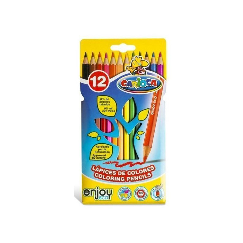 LAPICES DE COLORES MADERA CARIOCA 12 U