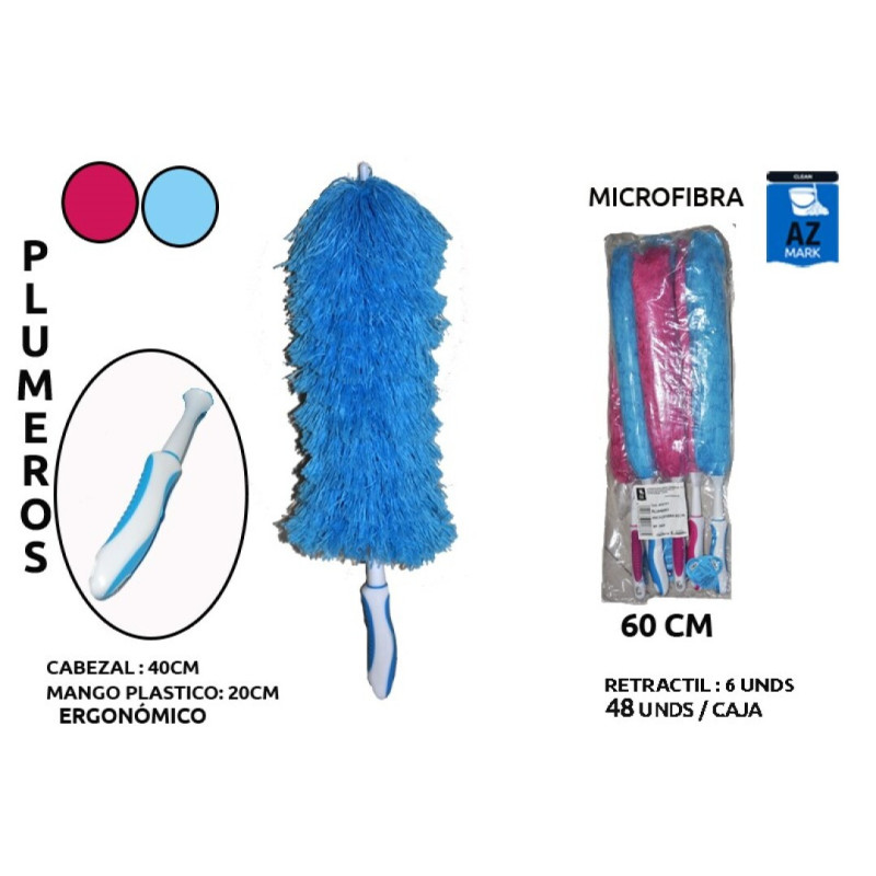 PLUMERO MICROFIBRA AZMARK ERGONOMICO 55 CM
