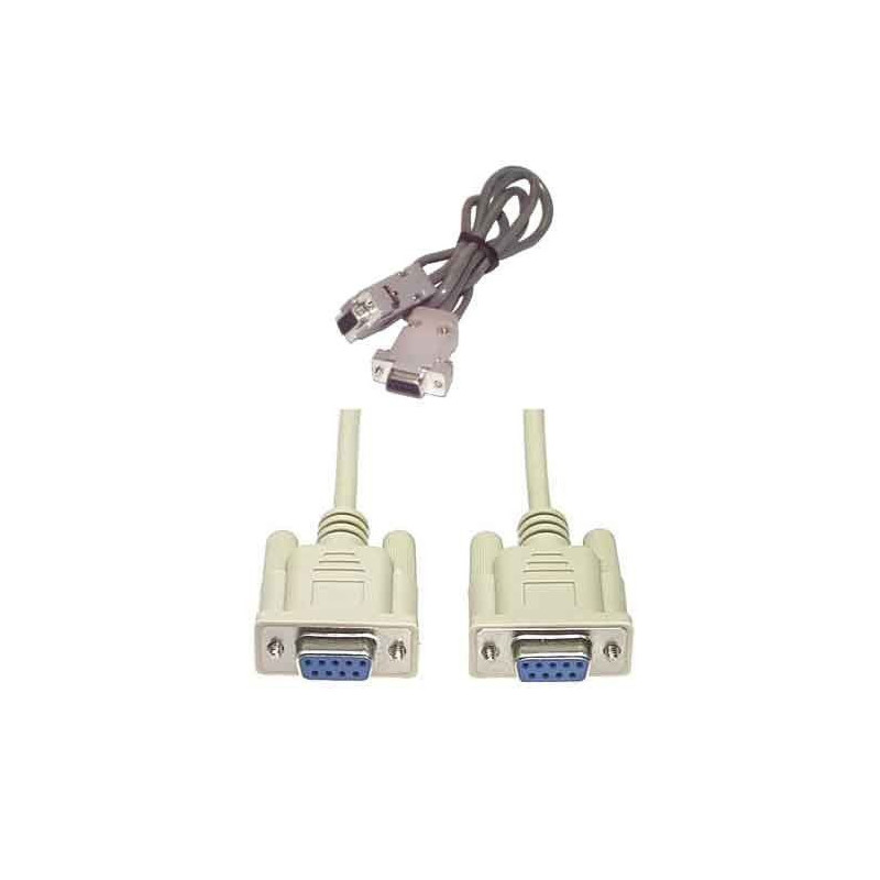 CABLE DB9H A DB9H NULL MODEM 1,80 MS RS232