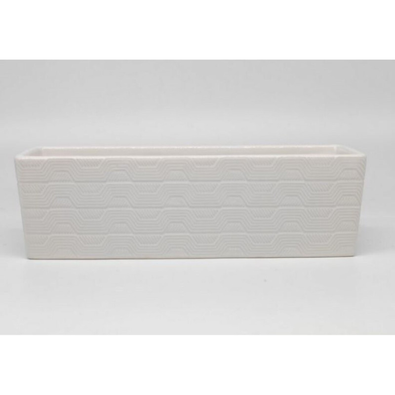 JARDINERA CERAMICA 23x8x27 CM GRAFIC