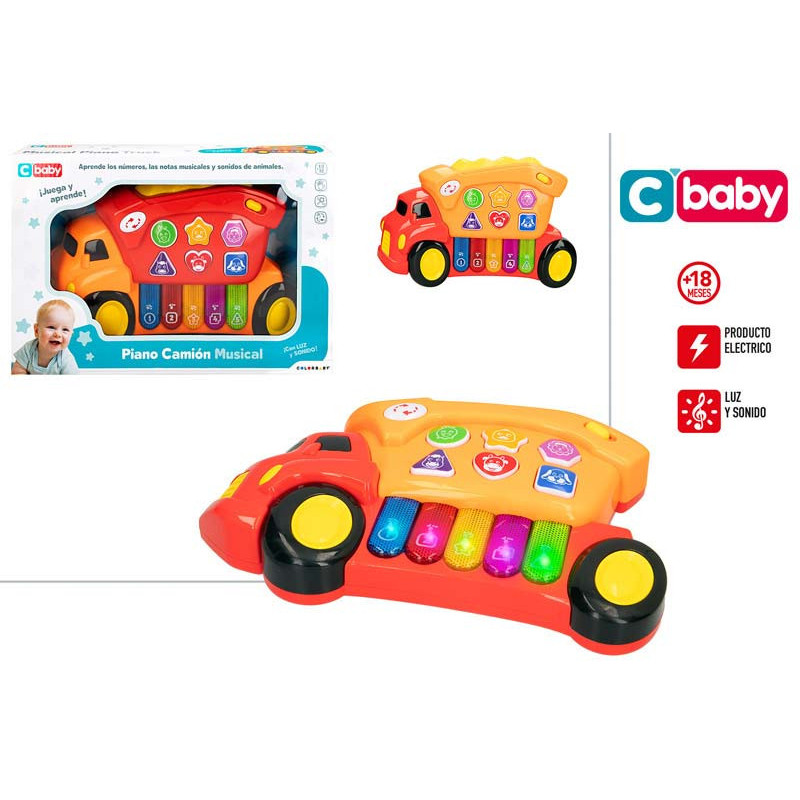CAMION PIANO MUSICAL CON LUZ