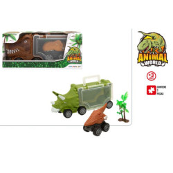 BLISTER CAMION ANIMAL WORLD DINOSAURIO