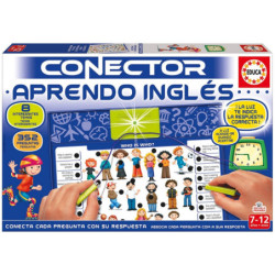 JUEGO CONECTOR APRENDO INGLES CON 8 LAMINAS DE 352 PREGUNTAS