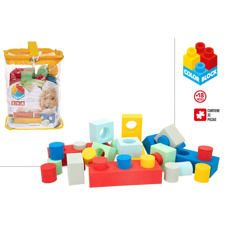 COLOR BLOCK BLOQUES EVA 32 PIEZAS