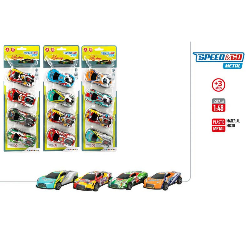 BLISTER COCHES METAL RETRO 4 U SPEED&GO