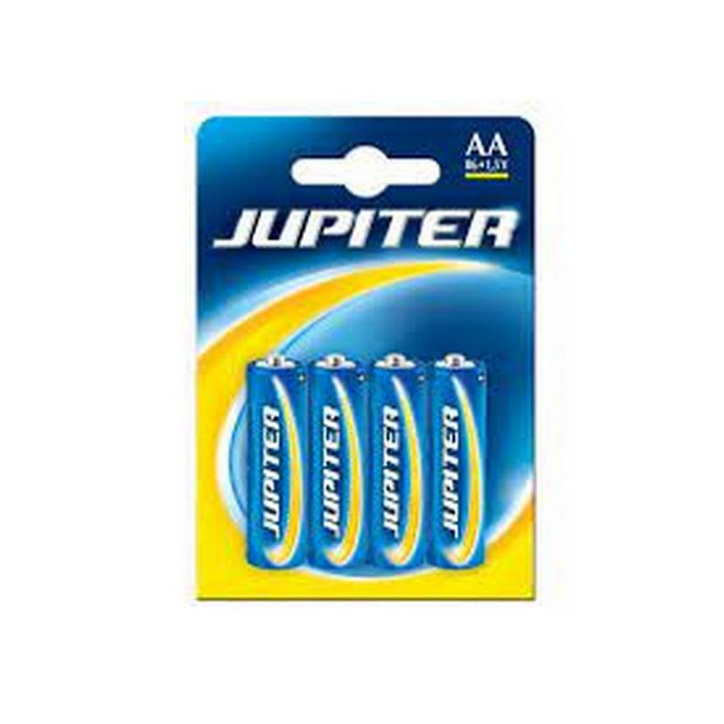 PILAS JUPITER R-06 AA BLISTER 4 UNIDADES