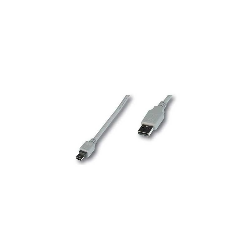 CABLE USB 2.0 A MINI USB 5 PINS 1,8 M.