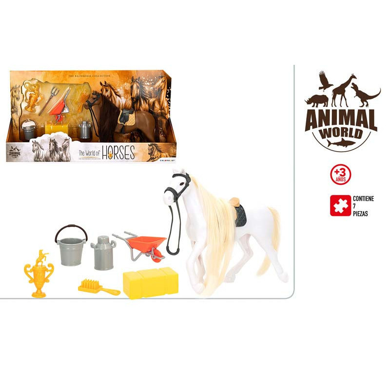 ANIMAL WORLD SET CABALLO 19 CM