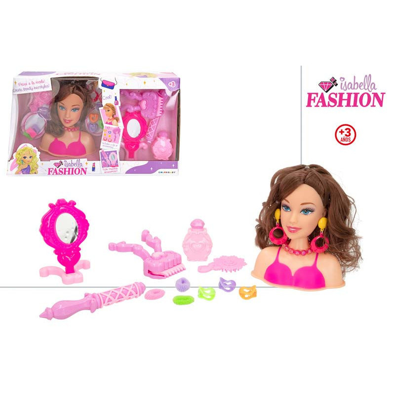 BUSTO MUÑECA ISABELLA CON ACCESORIOS