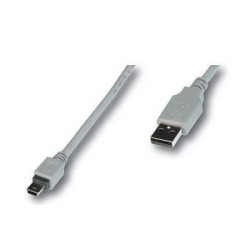 CABLE USB 2.0 A MINI USB 5 PINS 1,8 M.