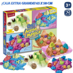 ARENA MOLDEABLE 800 G CAJA GDE 4 TEMAS