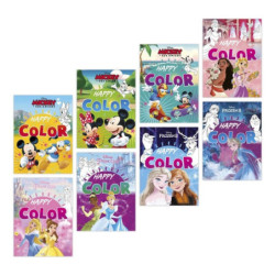 LIBRO COLOREAR HAPPY DISNEY PRINCESAS - MICKEY