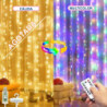 CORTINA LUZ MULTICOLOR 300 MICROLEDS 3x3 METROS