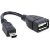 CABLE USB 2.0 HEMBRA A MINI USB 5 PINS 15 CM