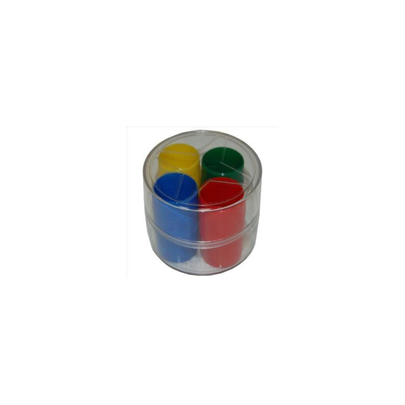PARCHIS FICHAS CAJA REDONDA