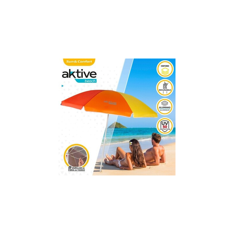 SOMBRILLA PLAYA CB 180 CM TUBO 22/25