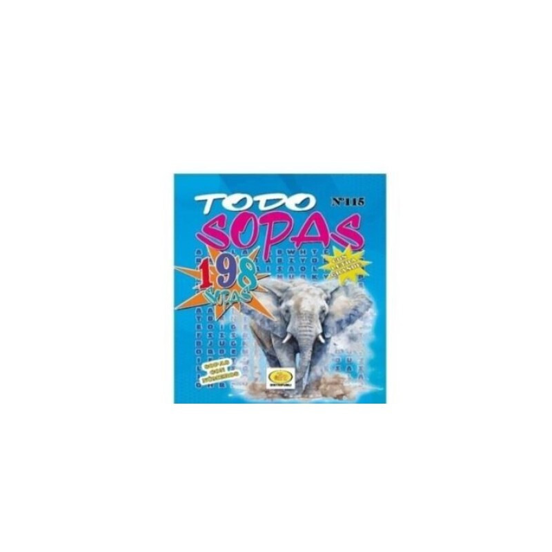 SOPAS DE LETRAS TODO SOPAS 198 LETRA GRANDE
