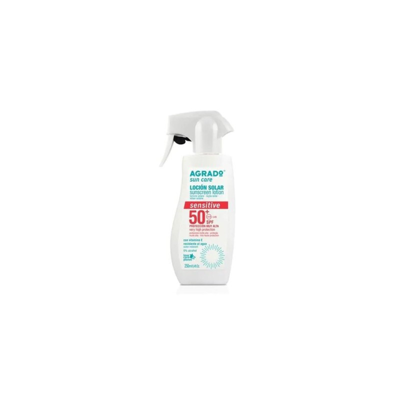 LOCION SOLAR AGRADO 50+ SENSITIVE PISTOLA 250 ML