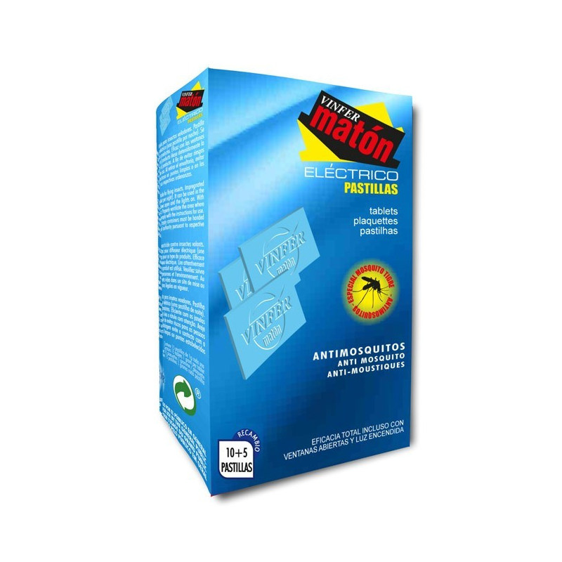 MATON ANTIMOSQUITOS APARATO + 10 PASTILLAS GRATIS