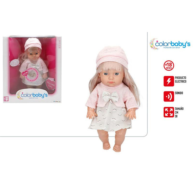 MUÑECA CB 30 CM CON SONIDO