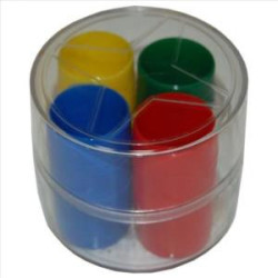 PARCHIS FICHAS CAJA REDONDA