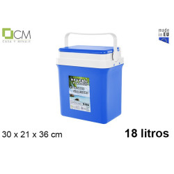NEVERA RIGIDA AZUL 18 L