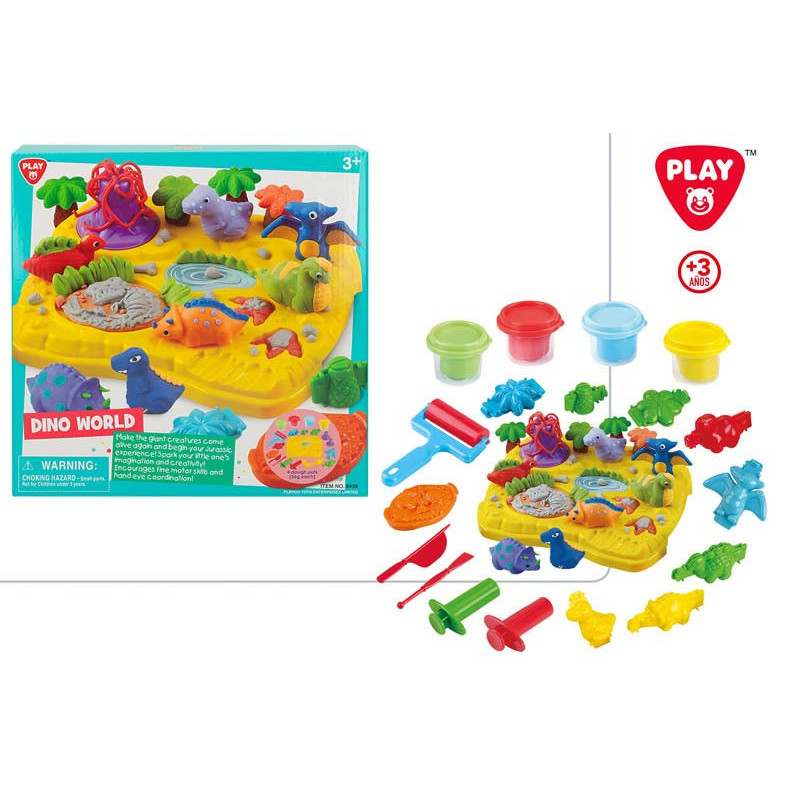 SET PLASTILINA PLAYGO DINO WORLD