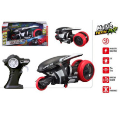 MOTO RC MAISTO 2,4 GHZ GIRA 360 CON LUZ