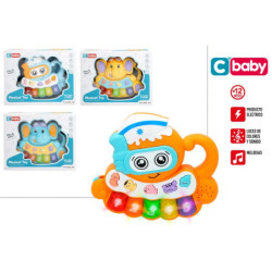 PIANO BEBE PULPO/ELEFANTE CON LUZ