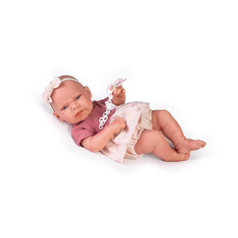 MUÑECA RECIEN NACIDA LEA 42 CM CON SACO-MOCHILA