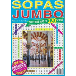 PASATIEMPOS SOPAS DE LETRAS JUMBO 220 LETRAS GRAND