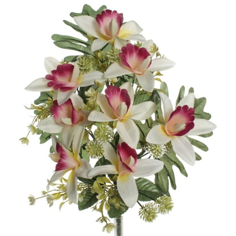 RAMO ENCARADO ORQUIDEAS ROJO 5548