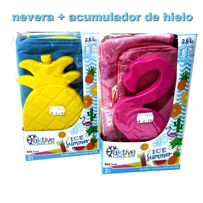 NEVERA BOLSA 2,6 L + ACUMULADOR FIGURAS
