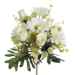 RAMO GERBERA CAPULLOS BLANCOS 5446