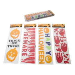 CARTEL HALLOWEEN PARA CRISTALES 54x15 CM