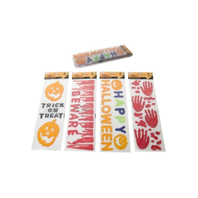 CARTEL HALLOWEEN PARA CRISTALES 54x15 CM
