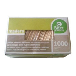 PALILLOS HIGIENICOS REDONDOS CAJA 1000 UNIDADES