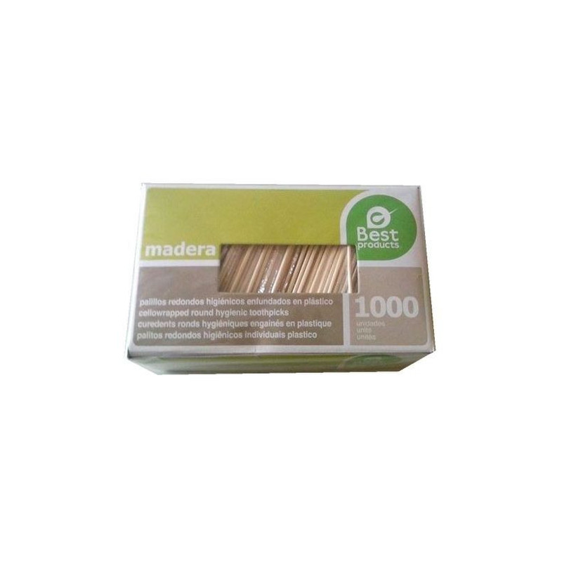 PALILLOS HIGIENICOS REDONDOS CAJA 1000 UNIDADES