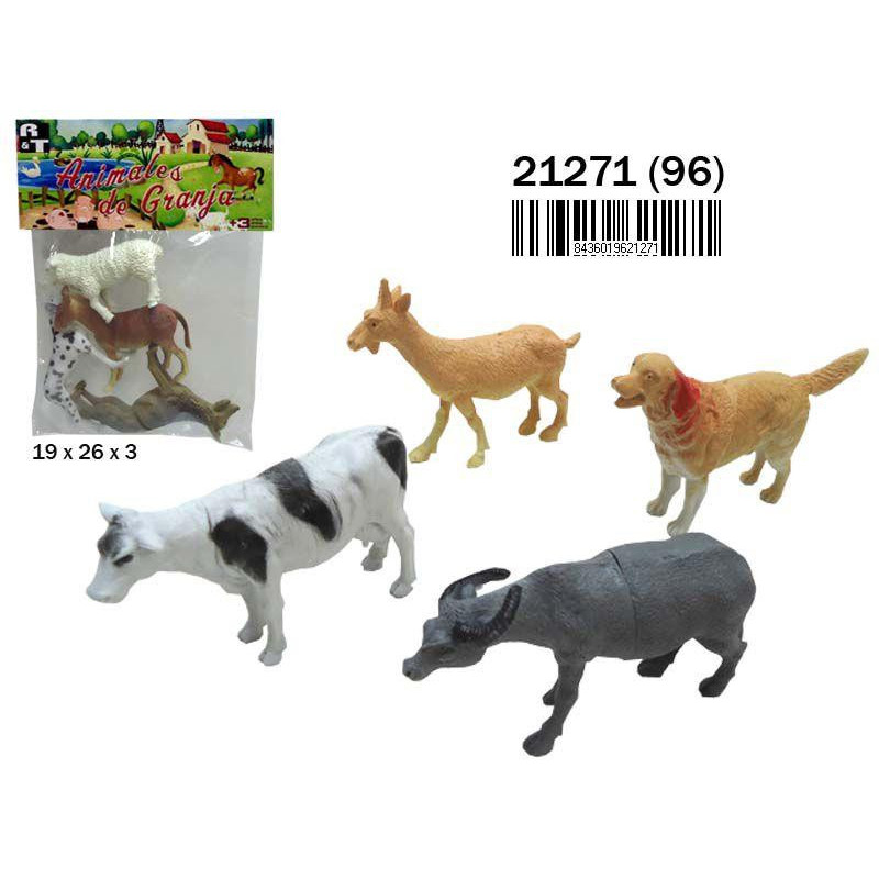 BLISTER FIGURAS ANIMALES GRANJA BOLSA 4 UNIDADES
