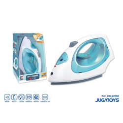 PLANCHA ELECTRICA DE VAPOR CON LUZ Y SONIDO