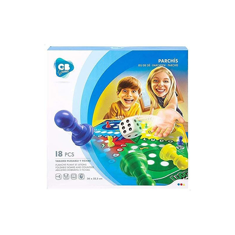 PARCHIS CB GAMES 18 PCS 36x35 CM