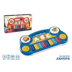 PIANO CON 8 NOTAS LETRAS Y LUCES