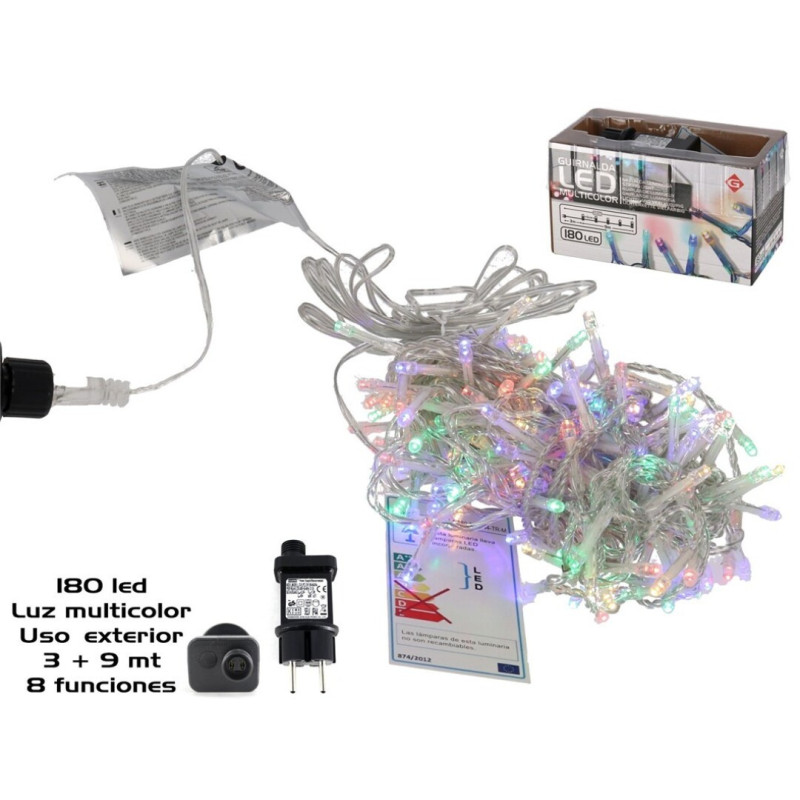 LUCES NAVIDAD 100 LED LUZ BLANCA