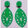 PENDIENTES REDONDO CALADOS PLASTICO FLAMENCA