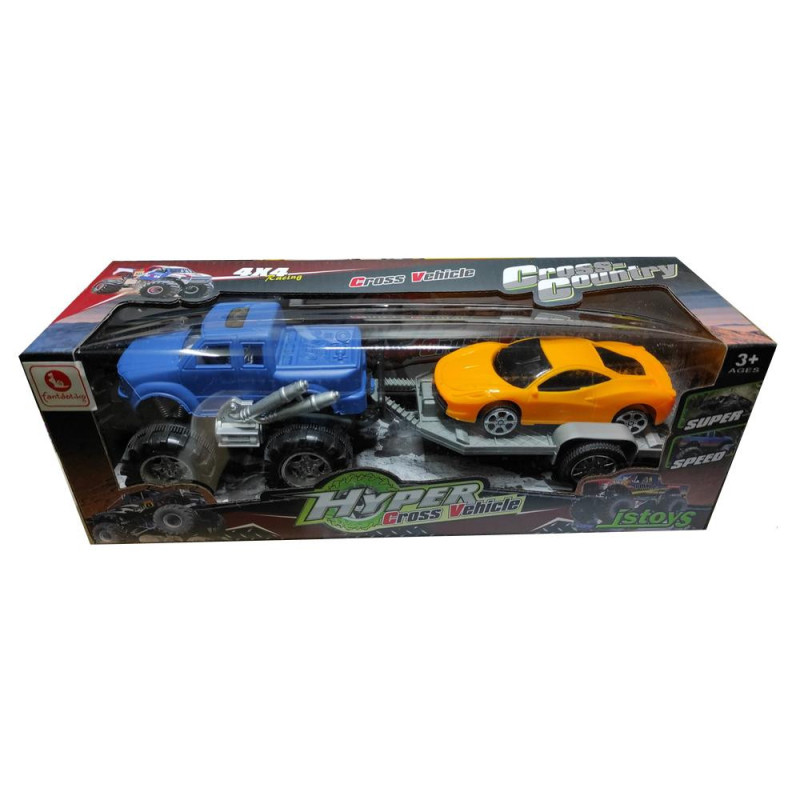 #COCHE 4X4 CON TRANSPORTA VEHÍCULOS HYPER