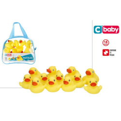 SET BAÑO CON 12 PATITOS VINILO