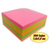 TACO NOTAS NEON 7,5x7,5 CM 500 HOJAS COLORES