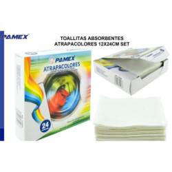 TOALLITAS ATRAPACOLORES PAMEX 24 UNIDADES